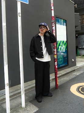 「アイテム（ブルゾン）」を使った、Jamさん（メンズ・175cm）の夏コーディネート