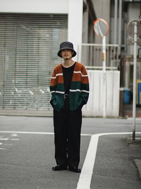 「CPH（シーピーエイチ）のアイテム（帽子）」を使った、Jamさん（メンズ・175cm）の冬コーディネート