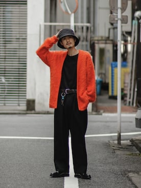 「CPH（シーピーエイチ）のアイテム（帽子）」を使った、Jamさん（メンズ・175cm）の秋コーディネート