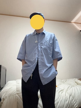 「TACOMA FUJI RECORDS（タコマフジレコード）のアイテム（キャップ、ブルー系）」を使った、ギバンさん（メンズ・162cm）の春コーディネート