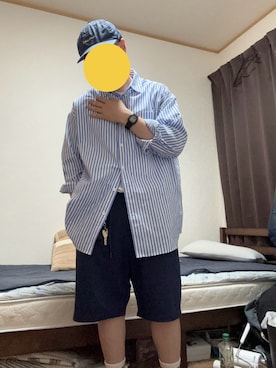 「アイテム（スウェットパンツ）」を使った、ギバンさん（メンズ・162cm）の夏コーディネート