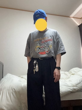 「アイテム（キャップ）」を使った、ギバンさん（メンズ・162cm）の春コーディネート