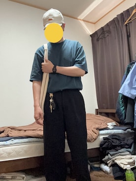 「アイテム（ショルダーバッグ）」を使った、ギバンさん（メンズ・162cm）の夏コーディネート
