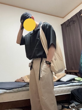「アイテム（ショルダーバッグ）」を使った、ギバンさん（メンズ・162cm）の夏コーディネート