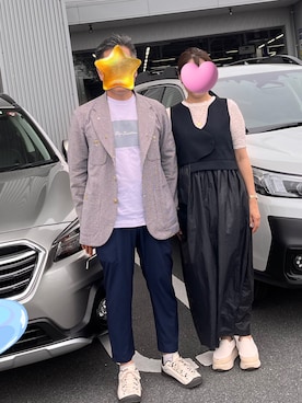 「TAKEO KIKUCHI TOKYO（タケオキクチトウキョウ）のアイテム（ジャケット/アウター）」を使った、junko9198さん（レディース・158cm）の夏コーディネート