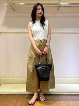 「JILL STUART（ジルスチュアート）のアイテム（バッグ）」を使った、JILLSTUARTさん（レディース・158cm）の春コーディネート