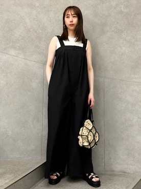 「JILL STUART（ジルスチュアート）のアイテム（サロペット/オーバーオール）」を使った、JILLSTUARTさん（レディース・162cm）の夏コーディネート