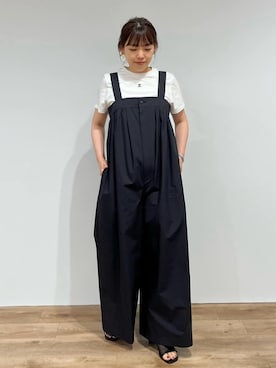 「JILL STUART（ジルスチュアート）のアイテム（サロペット/オーバーオール）」を使った、JILLSTUARTさん（レディース・158cm）の夏コーディネート
