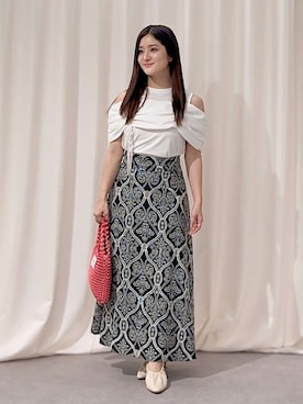 「JILL STUART（ジルスチュアート）のアイテム（トートバッグ）」を使った、JILLSTUARTさん（レディース・157cm）の春コーディネート