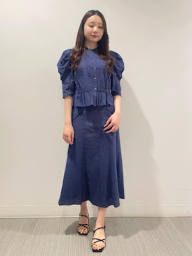 「JILL STUART（ジルスチュアート）のアイテム」を使った、JILLSTUARTさん（レディース・163cm）の夏コーディネート