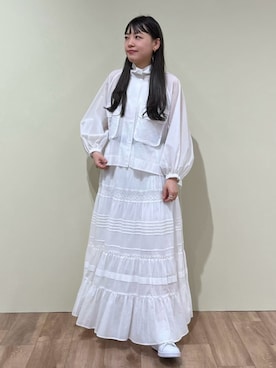 「JILL STUART（ジルスチュアート）のアイテム（ブルゾン）」を使った、JILLSTUARTさん（レディース・158cm）の春コーディネート
