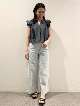 「JILL STUART（ジルスチュアート）のアイテム（パンツ）」を使った、JILLSTUARTさん（レディース・166cm）の春コーディネート