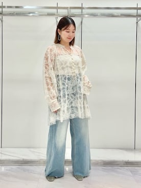 「JILL STUART（ジルスチュアート）のアイテム（パンツ）」を使った、JILLSTUARTさん（レディース・151cm）の夏コーディネート