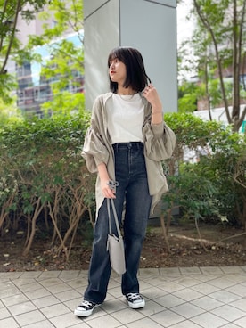 「ヤヌーク」｜「アイテム（アクセサリー）」を使った、miuさん（レディース・158cm）の夏コーディネート