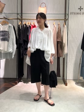 「バミューダパンツ」｜miuさん（レディース・158cm）の夏コーディネート