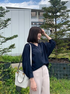 「OLコーデ」｜「アイテム（パンツ）」を使った、miuさん（レディース・158cm）の秋コーディネート