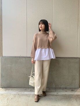 「ZOZOでしか買えない」｜「アイテム（ブーツ）」を使った、miuさん（レディース・158cm）の秋コーディネート
