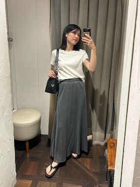 「アイテム（ボディバッグ/ウエストポーチ）」を使った、miuさん（レディース・158cm）の夏コーディネート