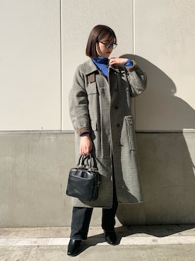 「RIVEDROITE」｜「アイテム（その他アウター）」を使った、miuさん（レディース・158cm）の冬コーディネート