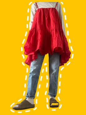 「coca（coca）（コカ）のアイテム（トップス）」を使った、みぃさん（レディース・159cm）の春コーディネート