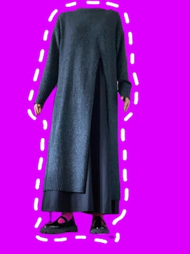 「no brand（ノーブランド）のアイテム（ローファー、ブラック系）」を使った、みぃさん（レディース・159cm）の春コーディネート