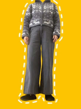 「coca（coca）（コカ）のアイテム（パンツ）」を使った、さくさくさん（レディース・159cm）の春コーディネート