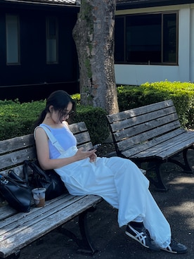 「HANNE（アン）のアイテム」を使った、kayouさん（レディース・160cm）の夏コーディネート
