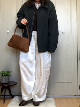 「select MOCA（セレクトモカ）のアイテム（パンツ）」を使った、YUIさん（レディース・155cm）の冬コーディネート