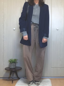 「select MOCA（セレクトモカ）のアイテム（ジャケット/アウター）」を使った、YUIさん（レディース・155cm）の冬コーディネート