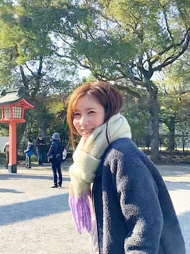 「A Day in the Life （アデイインザライフ）のアイテム（ジャケット/アウター）」を使った、みさきさん（レディース・165cm）の冬コーディネート