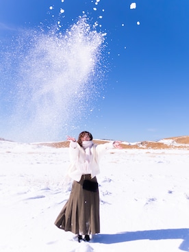 「FREAK'S STORE（フリークスストア）のアイテム（スカート）」を使った、みさきさん（レディース・165cm）の秋コーディネート