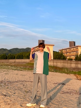 「MYne（マイン）のアイテム」を使った、HaKuさん（メンズ・168cm）の春コーディネート
