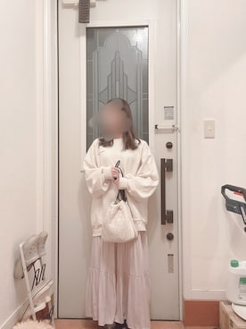 「chocomee（チョコミー）のアイテム（スウェット）」を使った、noka.さん（レディース・143cm）の秋コーディネート