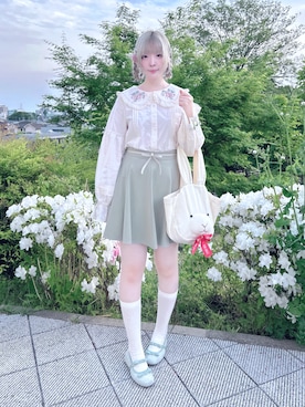 「fig Ｌondon（フィグロンドン）のアイテム」を使った、きなさん（レディース・165cm）の春コーディネート