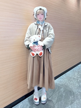 「アイテム（ワンピース/ドレス）」を使った、きなさん（レディース・165cm）の冬コーディネート