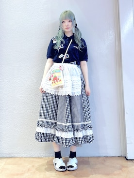 「アイテム（ポロシャツ）」を使った、きなさん（レディース・165cm）の秋コーディネート