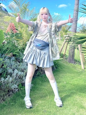 「アイテム（ボディバッグ/ウエストポーチ）」を使った、きなさん（レディース・165cm）の秋コーディネート