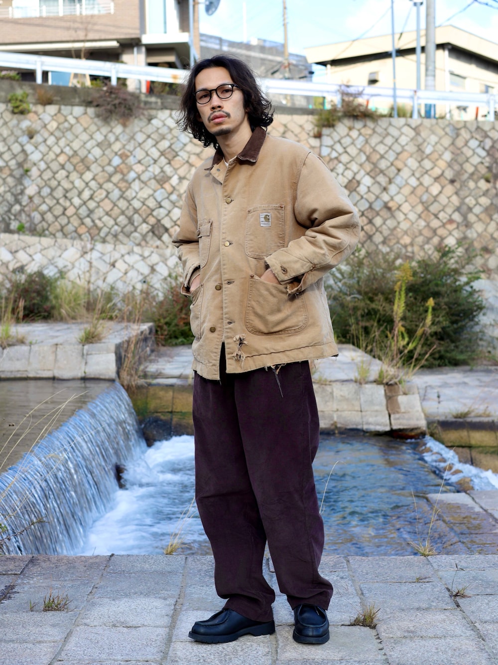 カーハート チョアコート ベージュ カバーオール 黒襟 カーハート チョアコート ベージュ カバーオール 黒襟 楽天市場