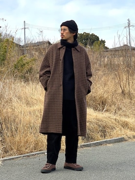 「yoko sakamoto（ヨーコサカモト）のアイテム（トップス）」を使った、KENさん（メンズ・176cm）の冬コーディネート