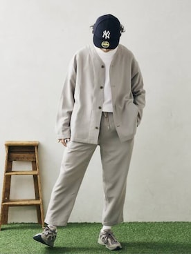 「JOURNAL STANDARD relume（ジャーナルスタンダード　レリューム）のアイテム（帽子）」を使った、enoさん（メンズ・174cm）の冬コーディネート