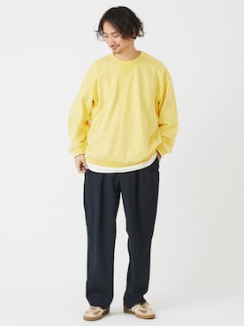 「JOURNAL STANDARD relume（ジャーナルスタンダード　レリューム）のアイテム（スウェット）」を使った、enoさん（メンズ・174cm）の冬コーディネート