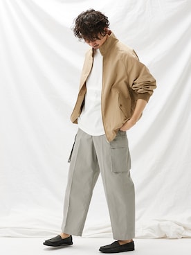 「JOURNAL STANDARD relume（ジャーナルスタンダード　レリューム）のアイテム（ブルゾン）」を使った、enoさん（メンズ・174cm）の春コーディネート