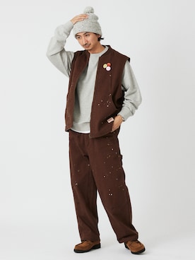 「JOURNAL STANDARD relume（ジャーナルスタンダード　レリューム）のアイテム（その他アウター）」を使った、enoさん（メンズ・174cm）の冬コーディネート