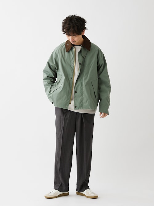 enoさんの「【BARBOUR / バブアー】別注 TRANSPORT ジャケット(Barbour)」を使ったコーディネート