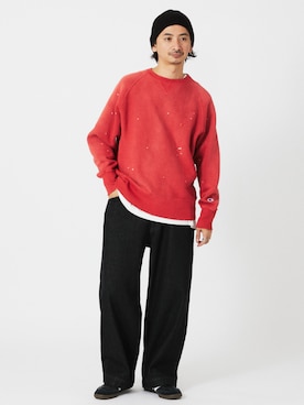 「JOURNAL STANDARD relume（ジャーナルスタンダード　レリューム）のアイテム（スウェット）」を使った、enoさん（メンズ・174cm）の冬コーディネート