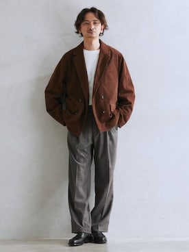 「JOURNAL STANDARD relume（ジャーナルスタンダード　レリューム）のアイテム（ジャケット/アウター）」を使った、enoさん（メンズ・174cm）の秋コーディネート