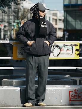 「JOURNAL STANDARD relume（ジャーナルスタンダード　レリューム）のアイテム（ジャケット/アウター）」を使った、enoさん（メンズ・174cm）の冬コーディネート
