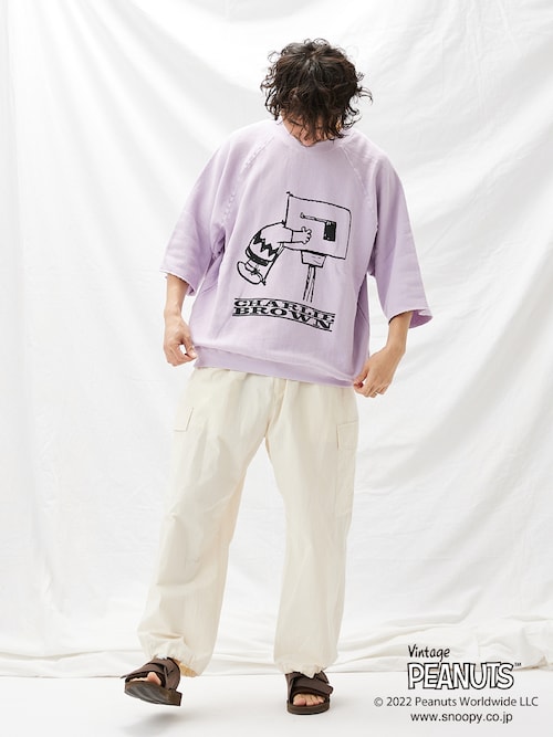 【PEANUTS / ピーナッツ】別注 HALF SLEEVE スウェット PEANUTS / ピーナッツ】別注 HALF SLEEVE スウェット（JOURNAL