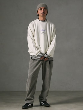 「Gramicci（グラミチ）のアイテム（チノパンツ）」を使った、enoさん（メンズ・174cm）の秋コーディネート