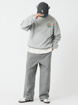 「JOURNAL STANDARD relume（ジャーナルスタンダード　レリューム）のアイテム（スウェット）」を使った、enoさん（メンズ・174cm）の冬コーディネート